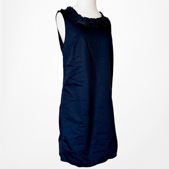 Vintage Y2K Talbots Blue Shift Sheath Mini Cocktail Party Dress Size 6P/M - Picture 6 of 8